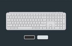 Keychron Ultra tenká bezdrátová klávesnice B6 Pro 2.4G (bílá) [B6P-K8].