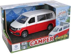 KIDS GLOBE Auto dodávka Volkswagen Camper 14cm zpětný chod kovový model