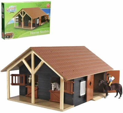 Kids globe Stáj pro koně se 2 boxy 1:24 DŘEVĚNÁ (stavebnice) Kids globe Stáj pro koně se 2 boxy 1:24 DŘEVĚNÁ (stavebnice)