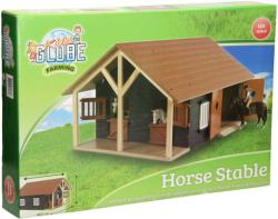 Kids globe Stáj pro koně se 2 boxy 1:24 DŘEVĚNÁ (stavebnice)