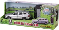 KIDS GLOBE Traffic auto Volvo EX90 set s prívesom a koňom PB kov