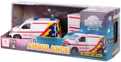 Kids globe Traffic auto VW Transporter ambulance set s přívěsem PB kov