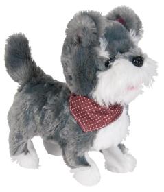 Kids World Interaktivní štěně s vodítkem JX-1422 s hnědým šátkem POUZE hnědá (VÝPRODEJ)