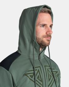 KILPI ADELAN-M Tmavozelená pánska mikina