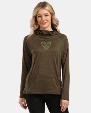 KILPI AILEEN-W Khaki dámská sportovní mikina