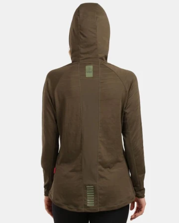 KILPI AILEEN-W Khaki dámská sportovní mikina
