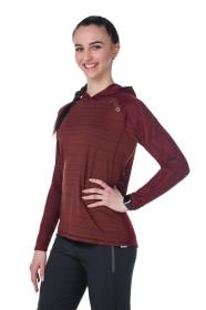 Kilpi AILEEN-W tmavě červená dámská funkční mikina