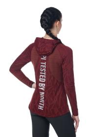 Kilpi AILEEN-W tmavě červená dámská funkční mikina