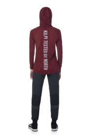 Kilpi AILEEN-W tmavě červená dámská funkční mikina