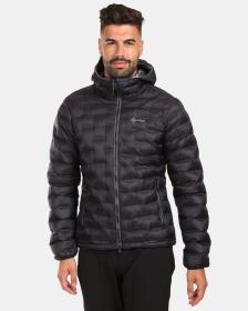 KILPI ALBA-M Černá pánská zateplená bunda KILPI ALBA-M Černá pánská zateplená bunda