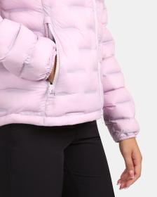 KILPI ALBA-W Světle růžová dámská zateplená bunda