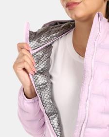 KILPI ALBA-W Světle růžová dámská zateplená bunda