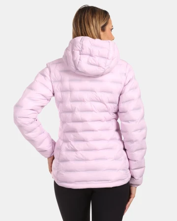 KILPI ALBA-W Světle růžová dámská zateplená bunda