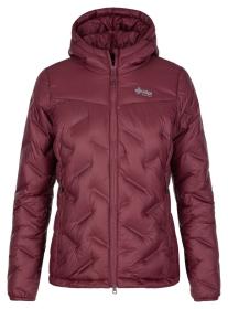 Kilpi ALBERTA-W tmavo červená dámska zimná bunda