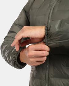 KILPI ALBERTA-W Tmavě zelená dámská péřová bunda