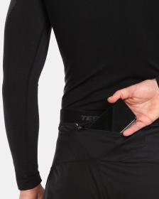 KILPI ALDINE-M Čierne pánske softshellové kraťasy