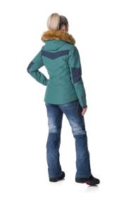 KILPI ALISIA-W Tmavě zelená dámská lyžařská bunda