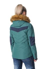 KILPI ALISIA-W Tmavě zelená dámská lyžařská bunda