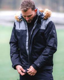 KILPI ALPHA-M Černá pánská zimní bunda