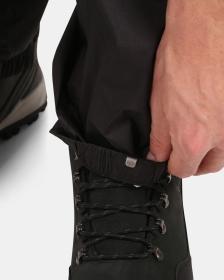 KILPI ALPIN-M Čierne pánske hardshellové a nepremokavé nohavice