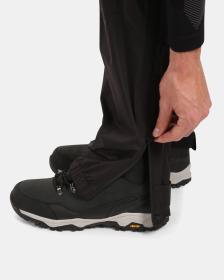 KILPI ALPIN-M Čierne pánske hardshellové a nepremokavé nohavice