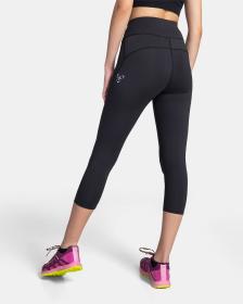 KILPI AMIRA-W Černé dámské 3/4 fitnesové legíny