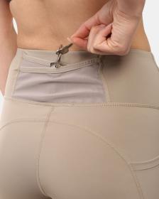 KILPI ARTEMI-W Khaki dámske krátke legíny