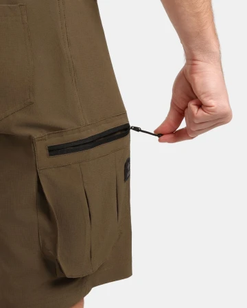 KILPI ASHER-M Khaki pánské kraťasy