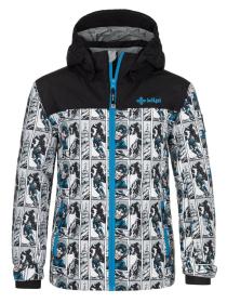 Kilpi ATENI-JB biela detská lyžiarska bunda Kilpi ATENI-JB biela detská lyžiarska bunda