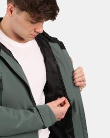 KILPI AYRA-M Khaki pánský outdoorový kabát