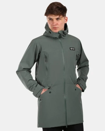 KILPI AYRA-M Khaki pánský outdoorový kabát KILPI AYRA-M Khaki pánský outdoorový kabát