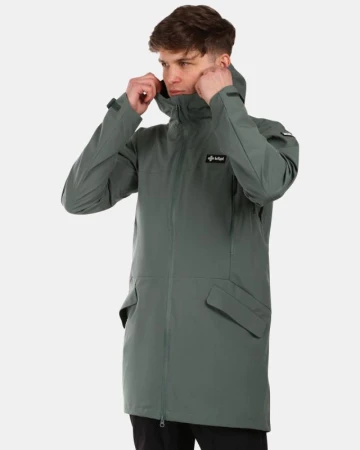 KILPI AYRA-M Khaki pánský outdoorový kabát