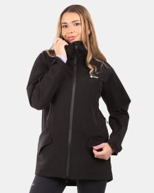 KILPI AYRA-W Čierny dámsky outdoorový kabát