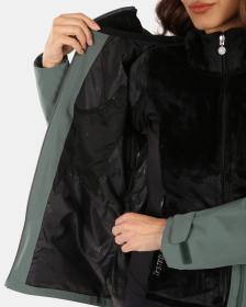 KILPI AYRA-W Khaki dámsky outdoorový kabát