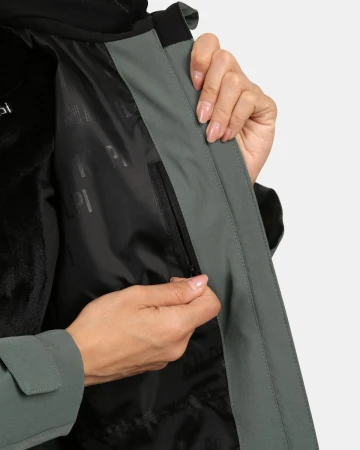 KILPI AYRA-W Khaki dámský outdoorový kabát