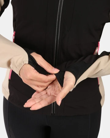 KILPI BALEO-W Béžová dámská softshellová bunda
