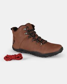 KILPI BARE HIGH WP-U Hnedá unisex outdoorová barefoot obuv