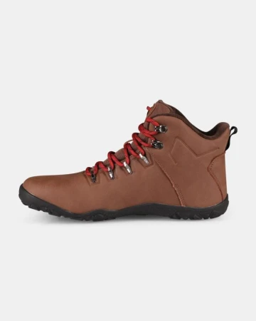 KILPI BARE HIGH WP-U Hnědá unisex outdoorová barefoot obuv