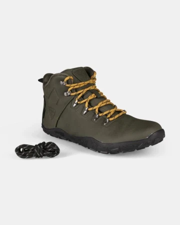 KILPI BARE HIGH WP-U Tmavě zelená unisex outdoorová barefoot obuv