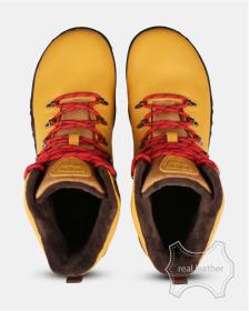 KILPI BARE LEATHER HIGH-U Béžová unisex outdoorová barefoot obuv