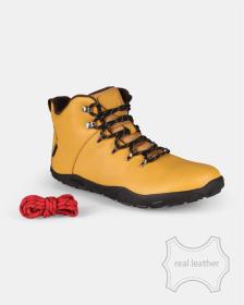 KILPI BARE LEATHER HIGH-U Béžová unisex outdoorová barefoot obuv