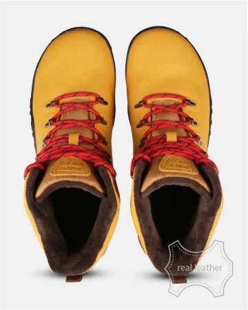 KILPI BARE LEATHER HIGH-U Béžová unisex outdoorová barefoot obuv