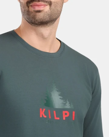 KILPI BASE-M Tmavě zelené pánské tričko