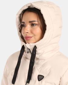 KILPI BELIZE-W Béžový dámský zimní kabát