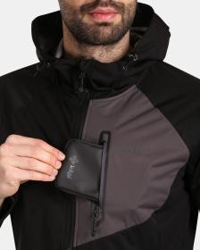 KILPI BELTRA-M Čierna pánska softshellová bunda