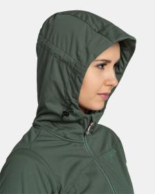 KILPI BELTRA-W Tmavě zelená dámská softshellová bunda