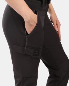 KILPI BELVELA-W Čierne dámske outdoorové nohavice
