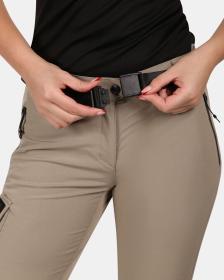KILPI BELVELA-W Khaki dámske outdoorové nohavice