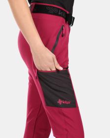 KILPI BELVELA-W Tmavě červené dámské outdoorové kalhoty