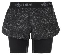 Kilpi BERGEN-W černé dámské běžecké šortky Kilpi BERGEN-W černé dámské běžecké šortky
